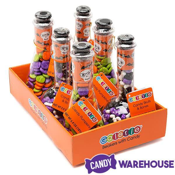 Laboratory Beakers with Halloween Candy: 6-Piece Box - Candy Warehouse