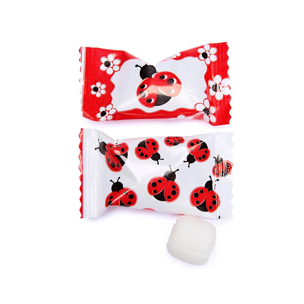 Lady Bug Wrapped Butter Mint Creams: 300-Piece Case - Candy Warehouse