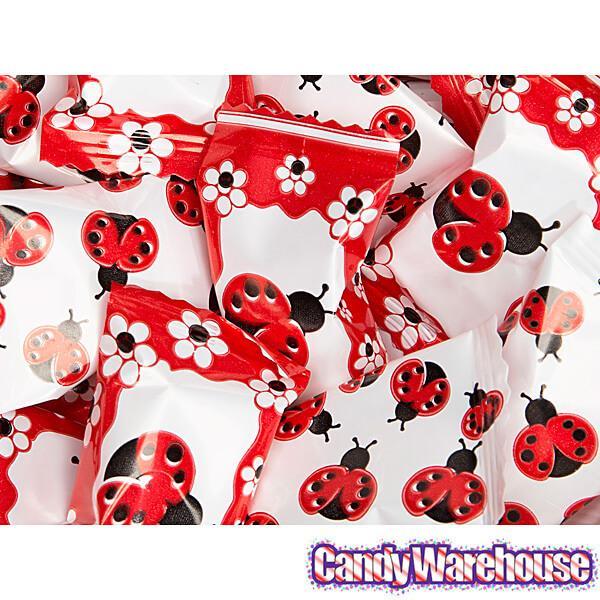 Lady Bug Wrapped Butter Mint Creams: 300-Piece Case - Candy Warehouse