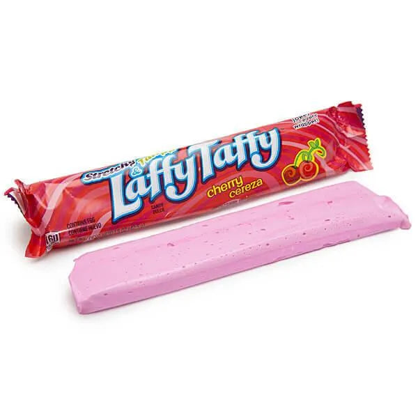 Laffy Taffy Candy Bars Cherry 24Piece Box Candy Warehouse