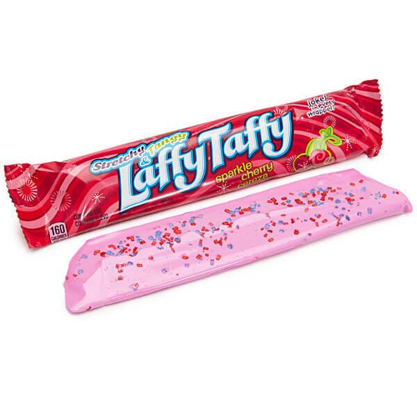 Laffy Taffy Candy Bars - Sparkle Cherry: 24-Piece Box - Candy Warehouse