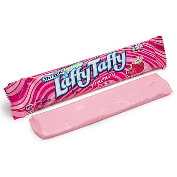 Laffy Taffy Candy Bars Strawberry 24Piece Box Candy Warehouse