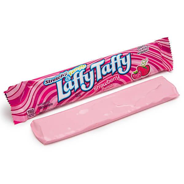 Laffy Taffy Candy Bars - Strawberry: 24-Piece Box - Candy Warehouse
