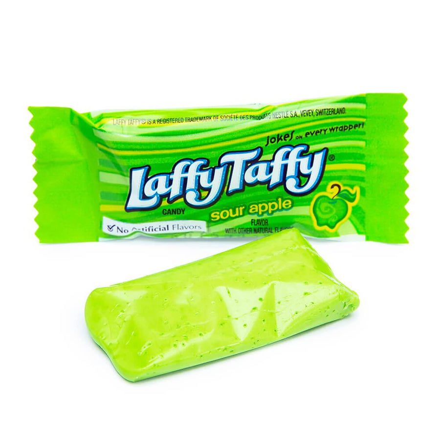 Laffy Taffy Candy - Green Apple: 145-Piece Tub - Candy Warehouse