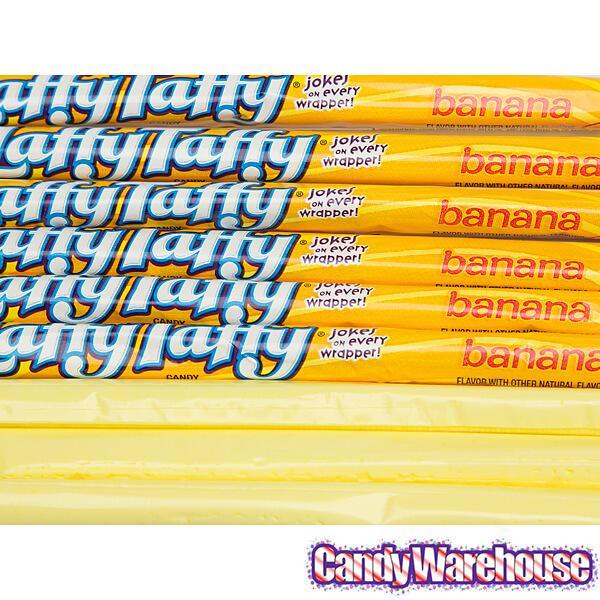 Laffy Taffy Candy Ropes - Banana: 24-Piece Box - Candy Warehouse