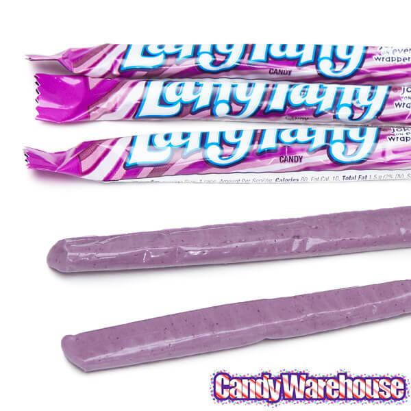 Laffy Taffy Candy Ropes - Grape: 24-Piece Box - Candy Warehouse