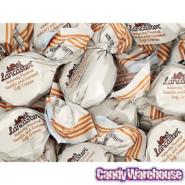 Lancaster Caramel and Vanilla Soft Cremes Candy: 8-Ounce Bag - Candy Warehouse