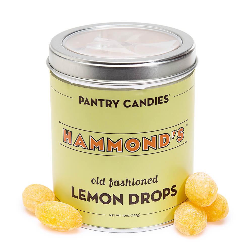 Lemon Drops Hard Candy: 10-Ounce Tin - Candy Warehouse