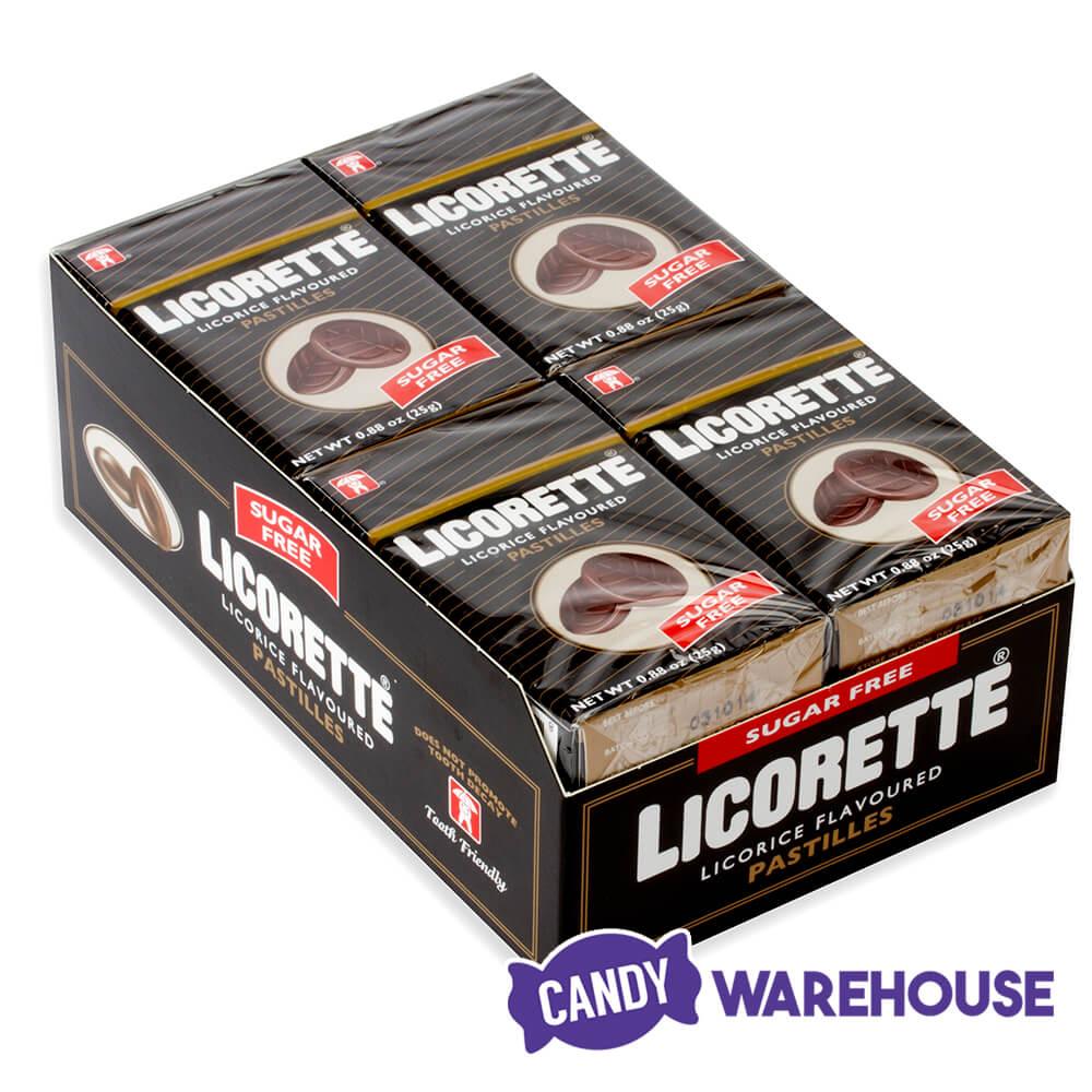 Licorette Sugar Free Candy Packs: 12-Piece Box - Candy Warehouse