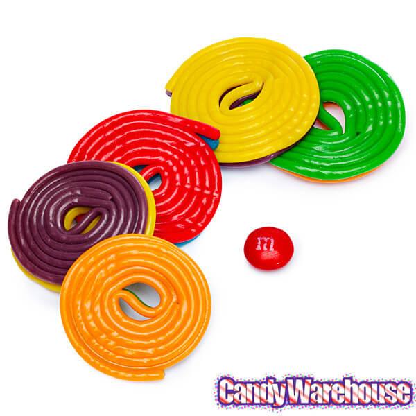 Licorice Wheels Two-Faced Rainbow Candy: 1KG Bag - Candy Warehouse