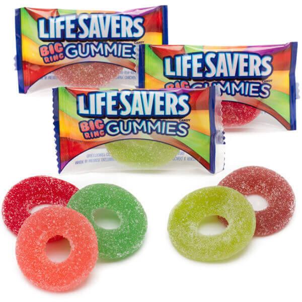 LifeSavers 5 Flavors Big Gummy Rings: 150-Piece Bag - Candy Warehouse