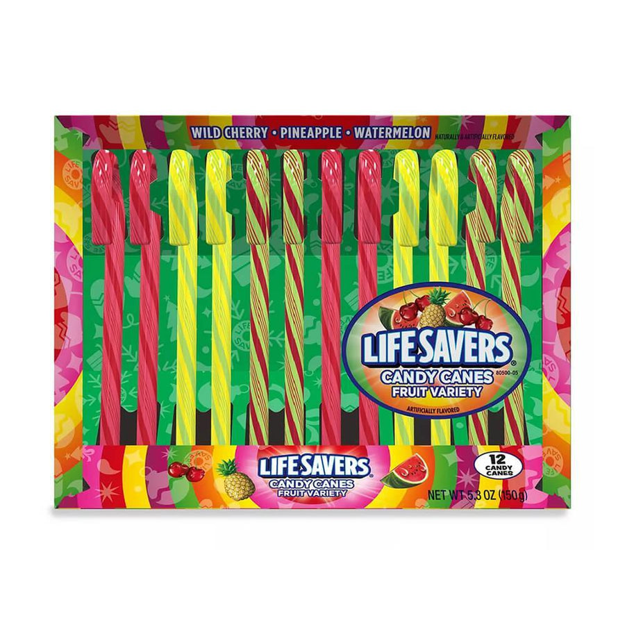 LifeSavers Candy Canes: 12-Piece Box - Candy Warehouse