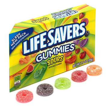 LifeSavers Gummies Candy 3.5-Ounce Packs - Sours: 12-Piece Box - Candy Warehouse