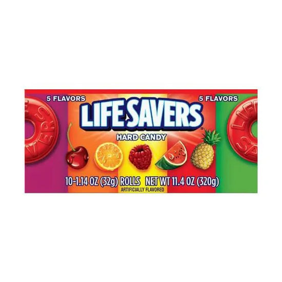 LifeSavers Hard Candy Rolls 5 Flavors 20Piece Pack Candy Warehouse