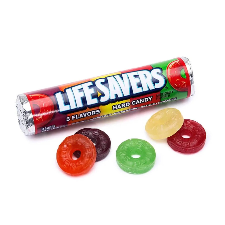 LifeSavers Hard Candy Rolls 5 Flavors 48 Piece Box Candy Warehouse lifesavers-hard-candy-rolls-5-flavors-48-piece-box-candy-warehouse