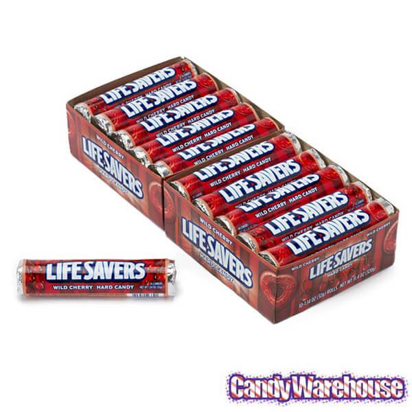 LifeSavers Hard Candy Rolls - Wild Cherry: 20-Piece Pack - Candy Warehouse