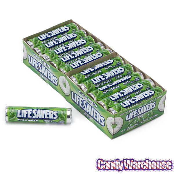LifeSavers Mint Candy Rolls - Wint-O-Green: 20-Piece Pack - Candy Warehouse