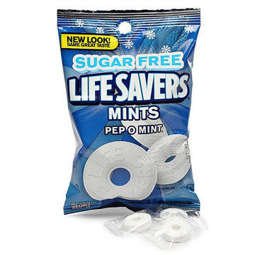 LifeSavers Sugar Free Mint Singles - Pep-O-Mint: 240-Piece Case - Candy Warehouse