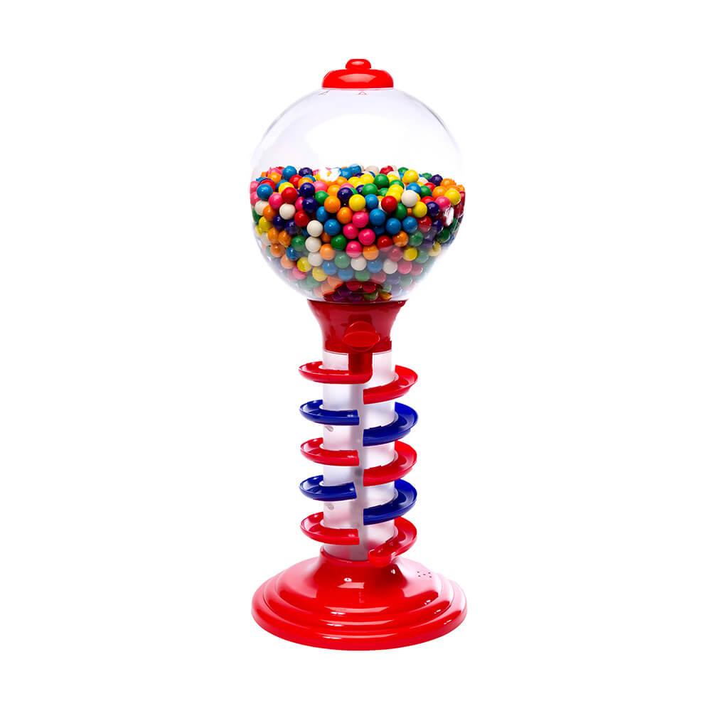 Light and Sound Spiral Gumball Machine Bank with Gumballs - Candy Warehouse