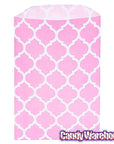 Light Pink Casablanca Pattern Candy Bags: 25-Piece Pack