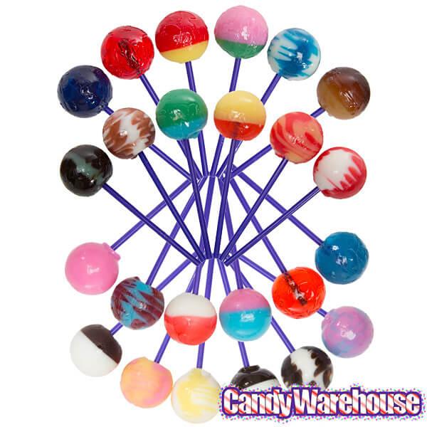 Linda's Lollies Gourmet Ball Lollipops: 24-Piece Display - Candy Warehouse