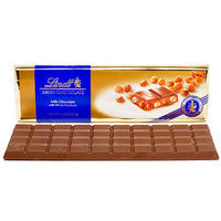 Lindt 10.5-Ounce Chocolate Gold Bars - Swiss Hazelnut: 10-Piece Case - Candy Warehouse