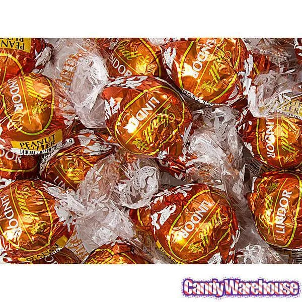 Lindt Chocolate Lindor Truffles Peanut Butter 60Piece Box Candy
