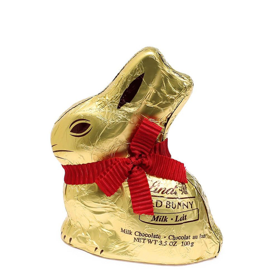 Lindt Gold Foiled 3.5-Ounce Milk Chocolate Easter Bunny - Candy Warehouse