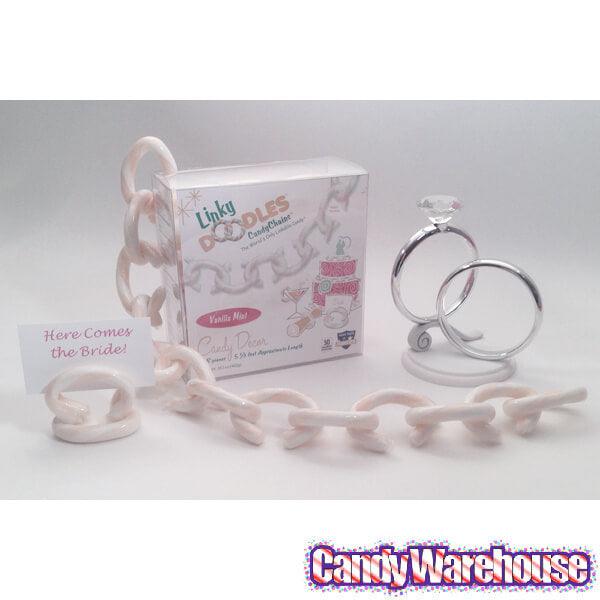 Linky Doodles Candy Chains - White: 28-Piece Box - Candy Warehouse