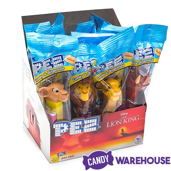 Lion King PEZ Candy Packs: 12-Piece Display - Candy Warehouse