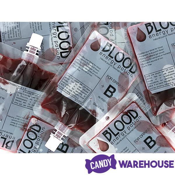 Liquid Candy Blood Energy Potion Bags: 12-Piece Box - Candy Warehouse