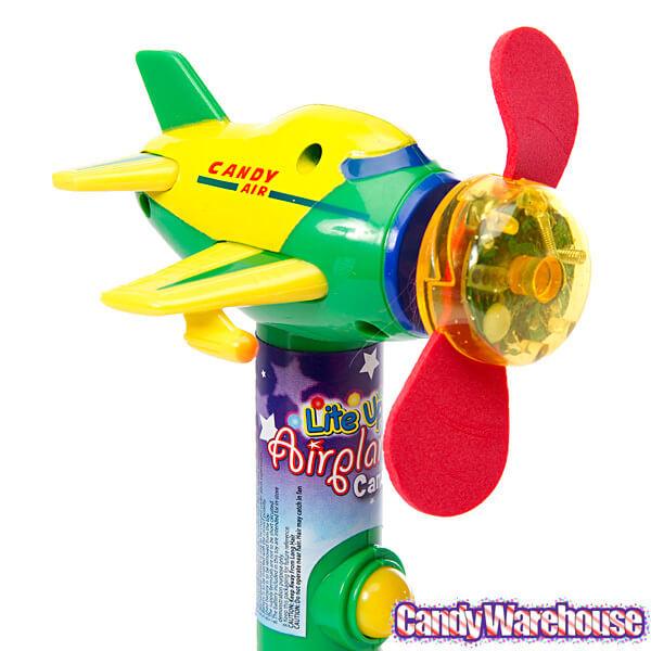 Lite-Up Airplane Fan Pops: 3-Piece Pack - Candy Warehouse