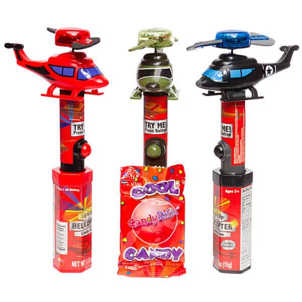 Lite-Up Helicopter Candy Fan Lollipops: 3-Piece Pack - Candy Warehouse