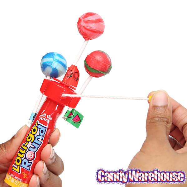 Lolli-go-Round Spinning Candy Lollipops: 12-Piece Display - Candy Warehouse