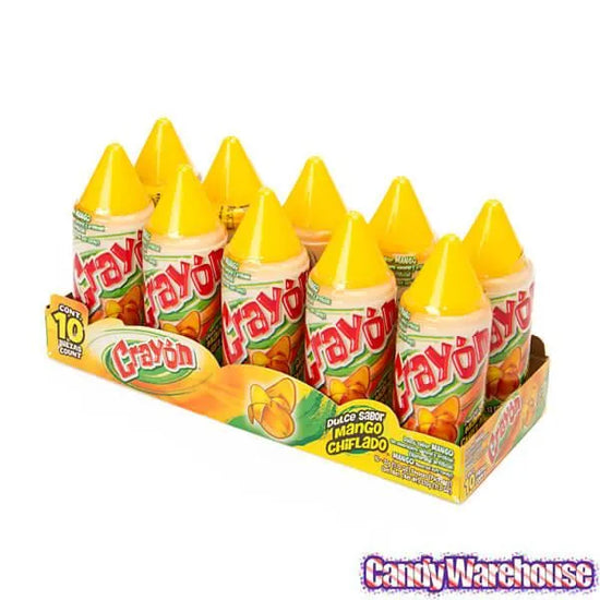 Lorena Candy Crayon Mango 10Piece Pack Candy Warehouse