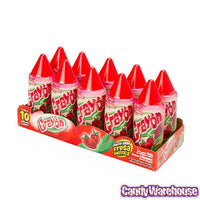 Lorena Candy Crayon - Strawberry: 10-Piece Pack - Candy Warehouse
