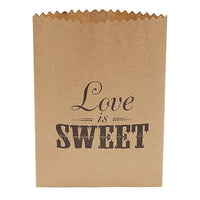 Love is Sweet Paper Candy Bags: 50-Piece Pack - Candy Warehouse