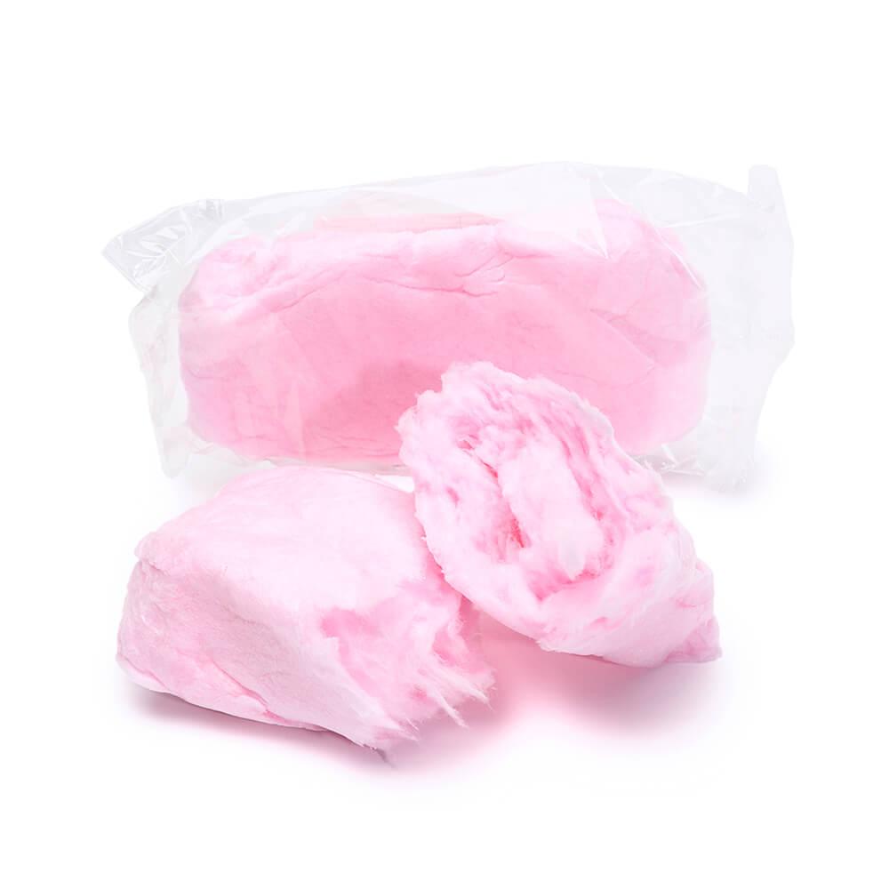 Lupy Lups Pink Cotton Candy 0.5-Ounce Packs - Strawberry: 10-Piece Bag - Candy Warehouse