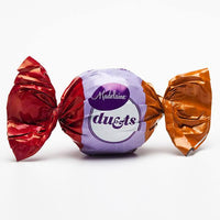 Madelaine Duets Peanut Butter & Raspberry Filled Chocolate Truffles: 40-Piece Box - Candy Warehouse