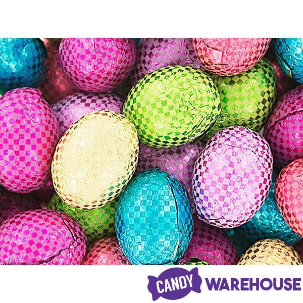 Madelaine Foiled Crisp Chocolate Easter Eggs Candy: 5LB Bag - Candy Warehouse
