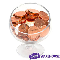 Madelaine Foiled Giant Milk Chocolate Copper Pennies: 5LB Bag - Candy Warehouse