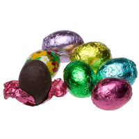 Madelaine Foiled Gourmet Chocolate Easter Eggs - Dark: 5LB Bag - Candy Warehouse