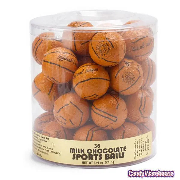 Madelaine Foiled Milk Chocolate 1.5Inch Sports Balls Candy