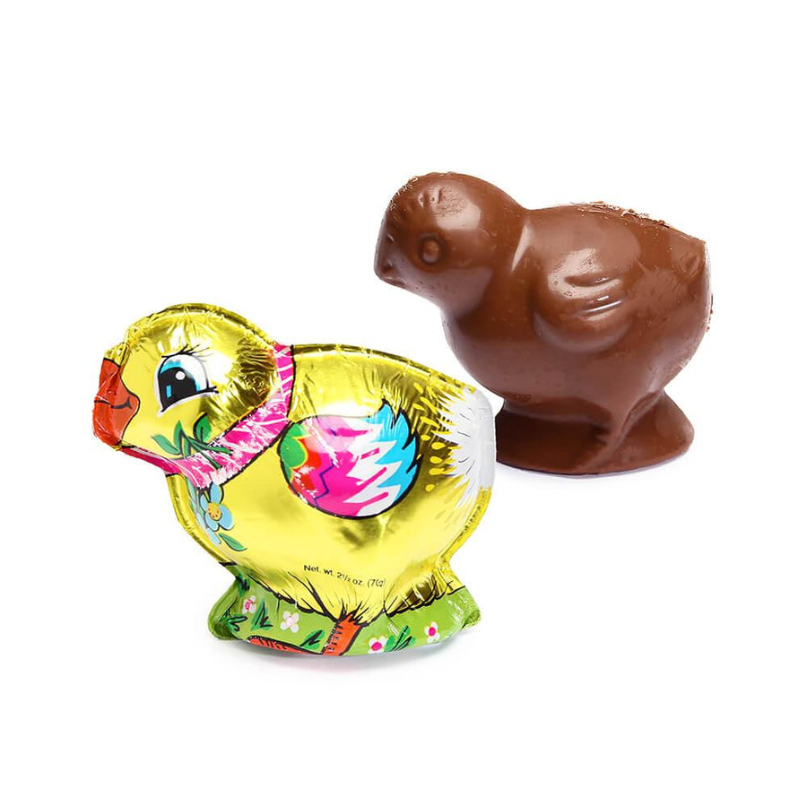 Madelaine Foiled Milk Chocolate 2.5-Ounce Easter Chick - Candy Warehouse