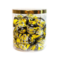 Madelaine Foiled Milk Chocolate Bumble Bees: 40-Piece Tub - Candy Warehouse