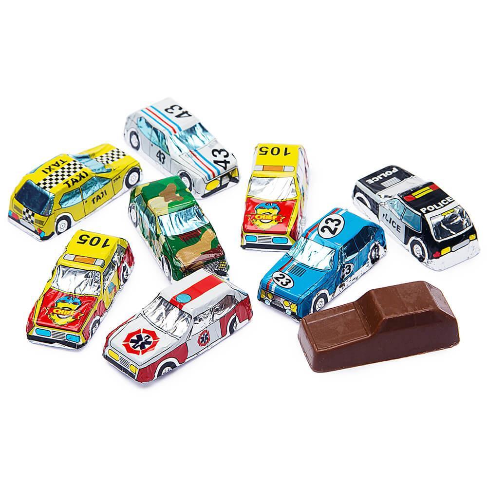 Madelaine Foiled Milk Chocolate Mini Cars: 100-Piece Display - Candy Warehouse