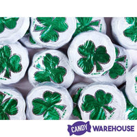 Madelaine Foiled Milk Chocolate Shamrock Clovers: 5LB Bag - Candy Warehouse