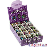 Madelaine Foiled Milk Chocolate Spooky Spiders: 60-Piece Display - Candy Warehouse