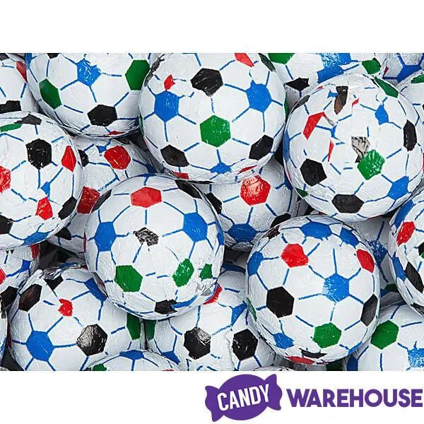 Madelaine Foiled Milk Chocolate Sports Balls 2Ounce Mesh Bags Soccer