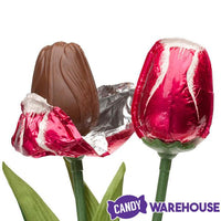 Madelaine Foiled Milk Chocolate Tulips Candy: 6-Piece Bouquet - Candy Warehouse